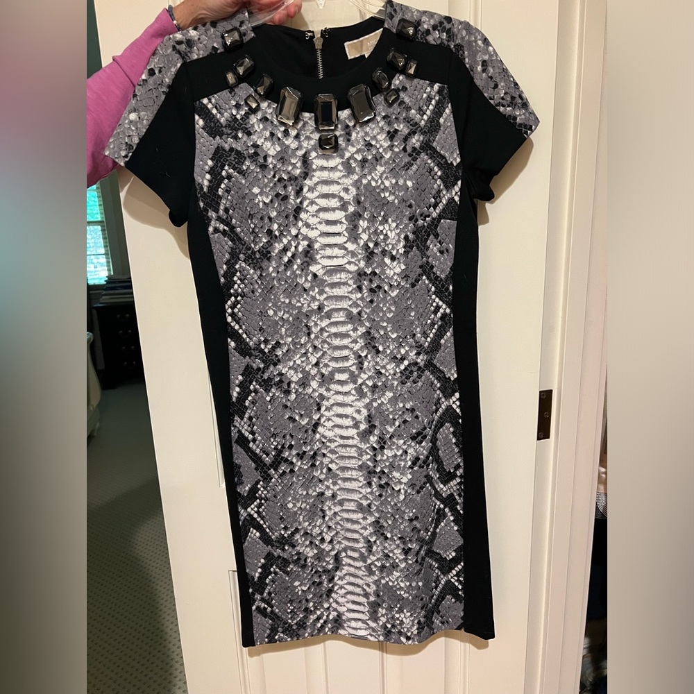 Michael Kors animal print mini dress
